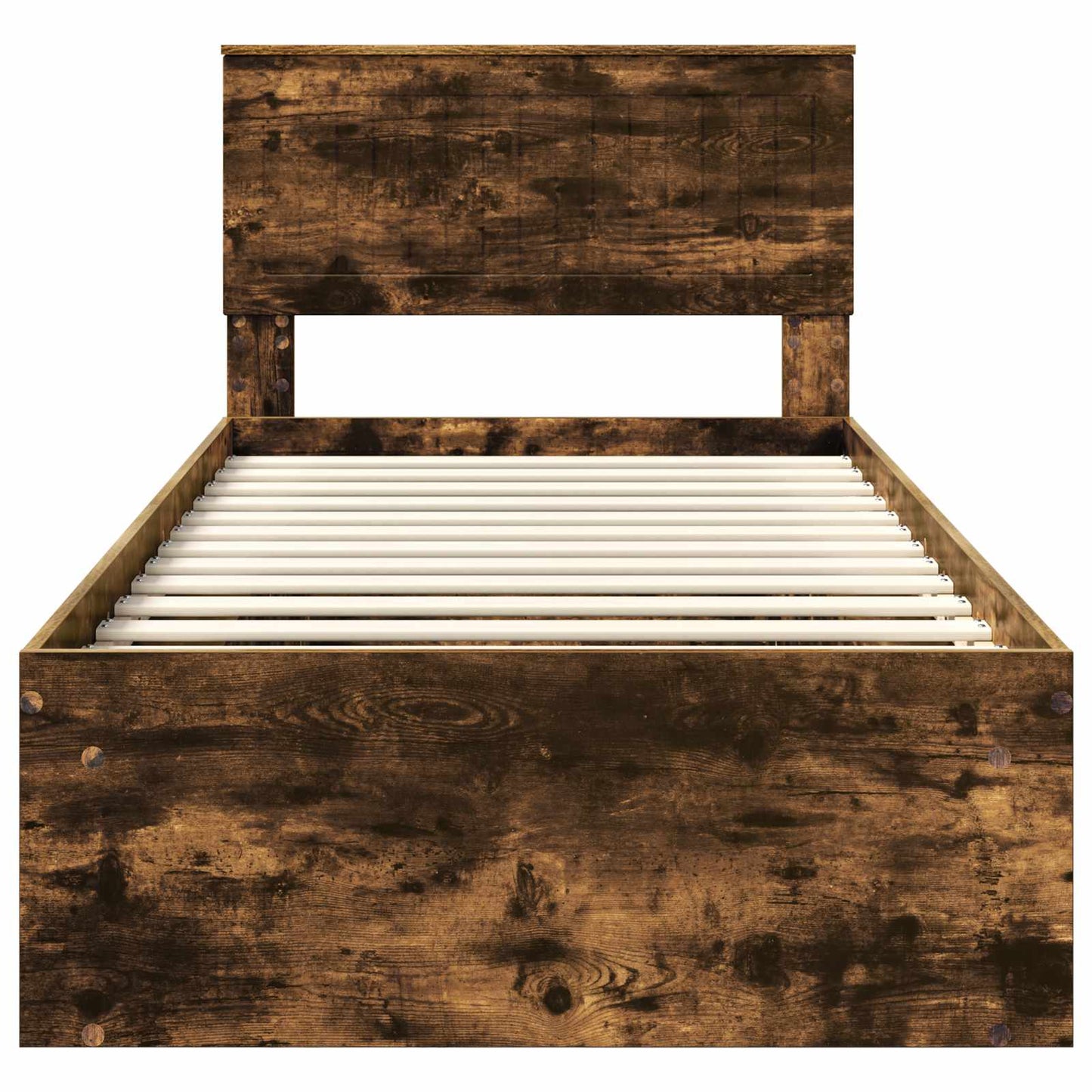 Struttura del letto Rovere fumé 90 x 200 cm Pino massello | homemem39