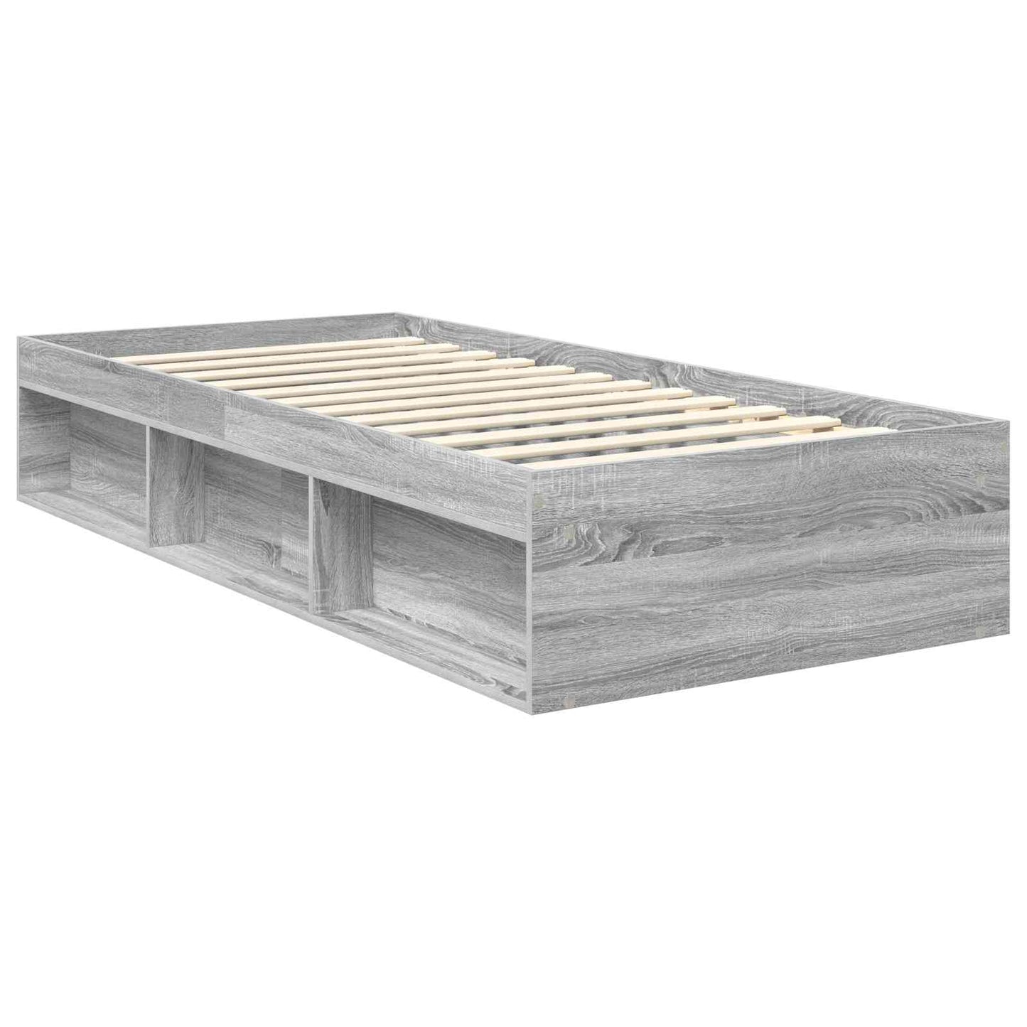 Struttura del letto Grigio Sonoma 90 x 200 cm Pino massello | homemem39