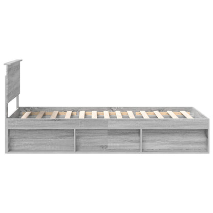 Struttura del letto Grigio Sonoma 90 x 200 cm Pino massello | homemem39