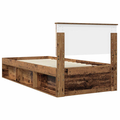 Struttura del letto Legno vecchio 90 x 200 cm Pino massello | homemem39