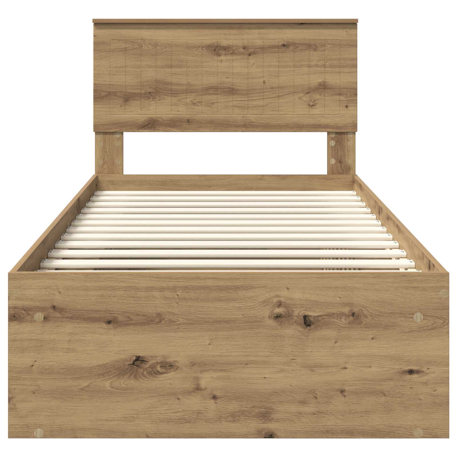 Struttura del letto con testiera Rovere Artigianale 90 x 200 cm | homemem39