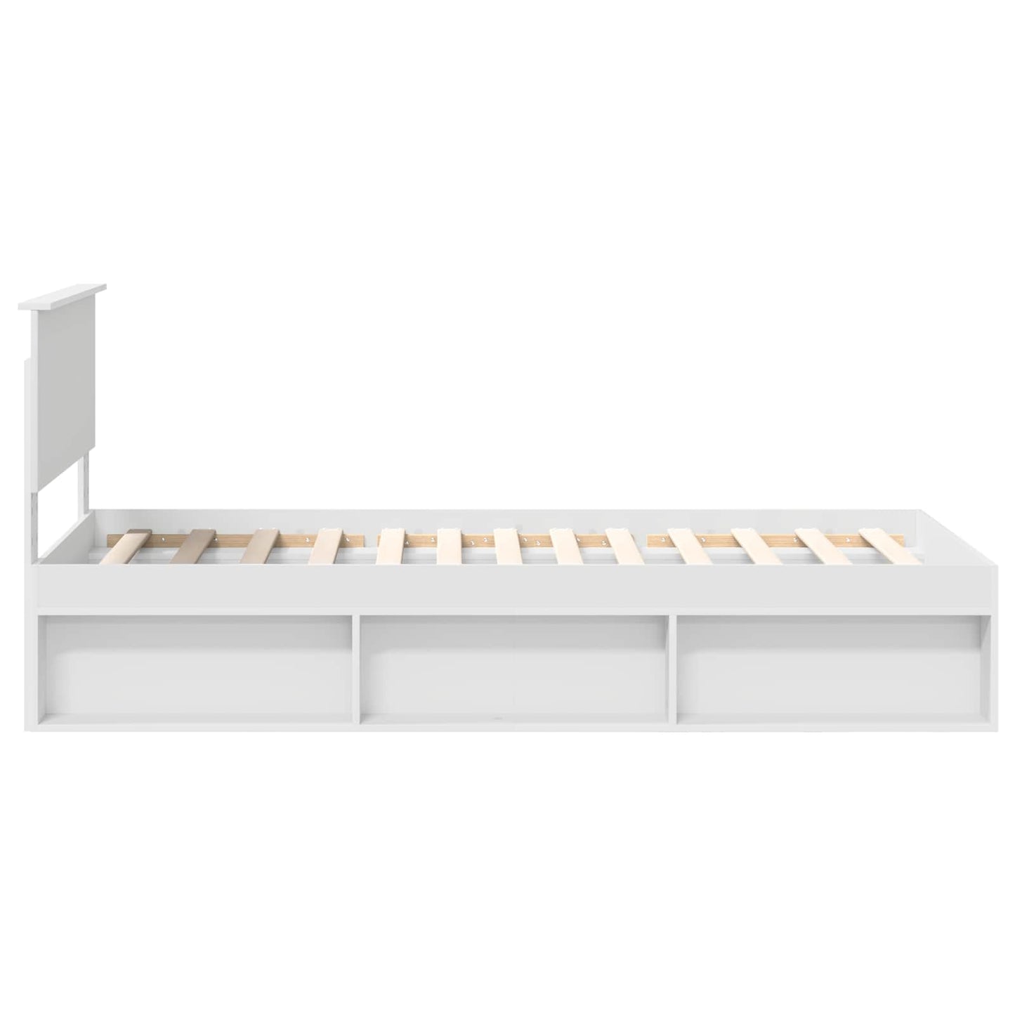 Struttura del letto Bianco 90 x 190 cm Pino massello | homemem39