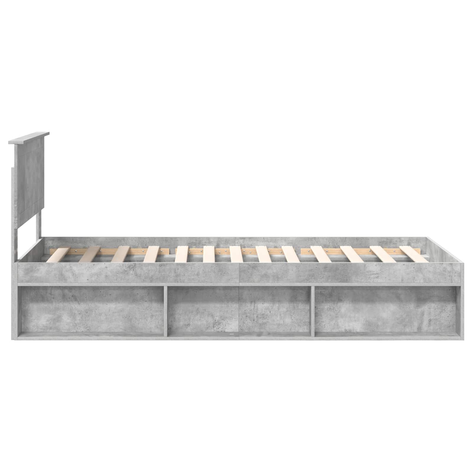 Struttura del letto Grigio Concretè 90 x 190 cm Pino massello | homemem39