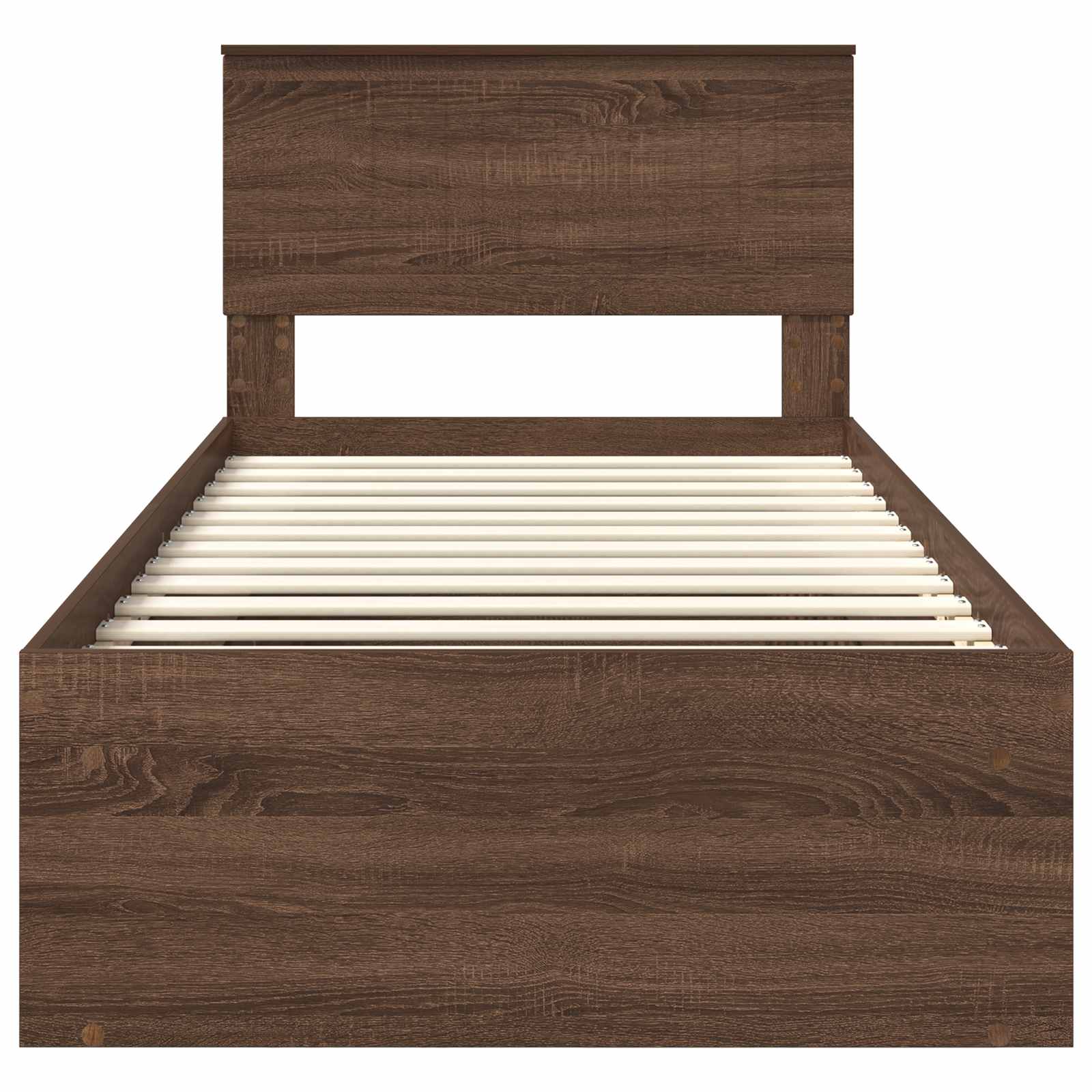 Struttura del letto Rovere Marrone 90 x 190 cm Pino massello | homemem39