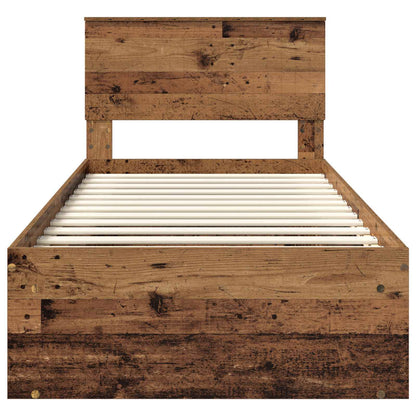 Struttura del letto Legno vecchio 90 x 190 cm Pino massello | homemem39