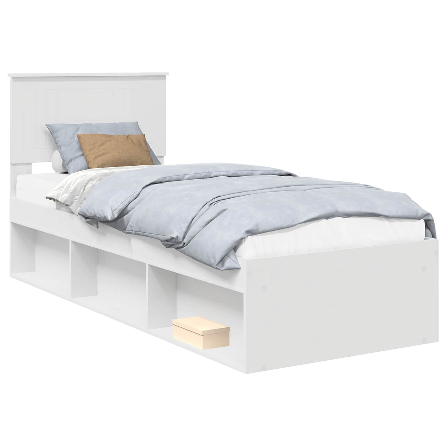 Struttura del letto Bianco 75 x 190 cm Pino massello | homemem39