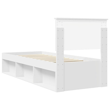 Struttura del letto Bianco 75 x 190 cm Pino massello | homemem39