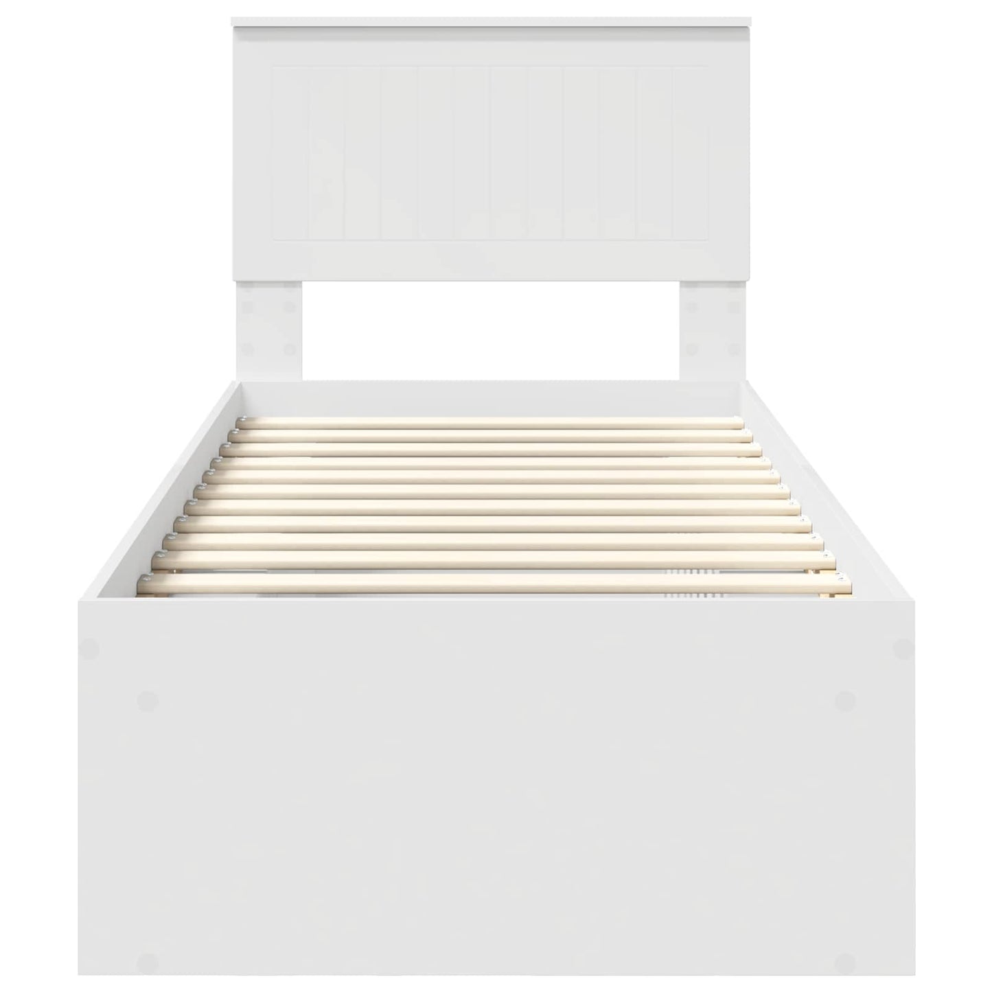 Struttura del letto Bianco 75 x 190 cm Pino massello | homemem39