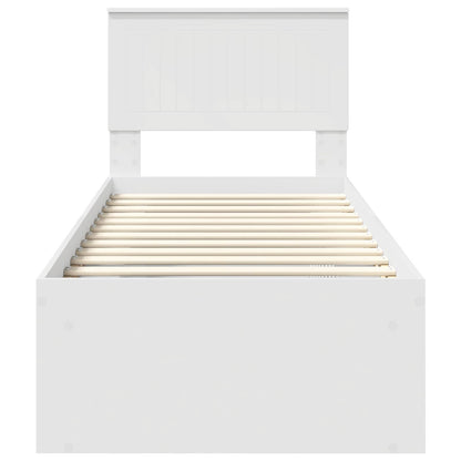Struttura del letto Bianco 75 x 190 cm Pino massello | homemem39