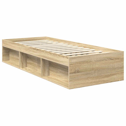 Struttura del letto Rovere Sonoma 75 x 190 cm Pino massello | homemem39
