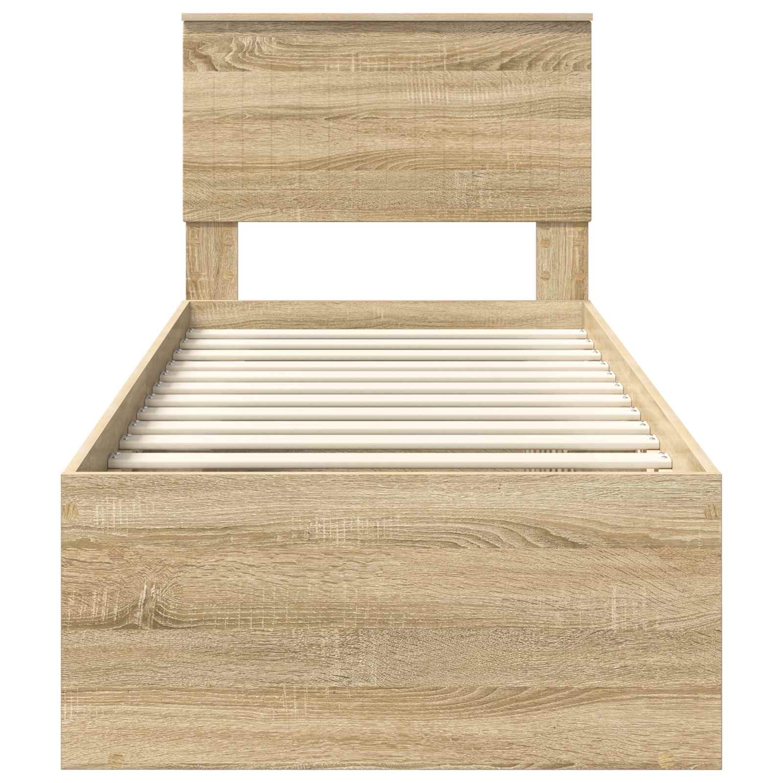Struttura del letto Rovere Sonoma 75 x 190 cm Pino massello | homemem39