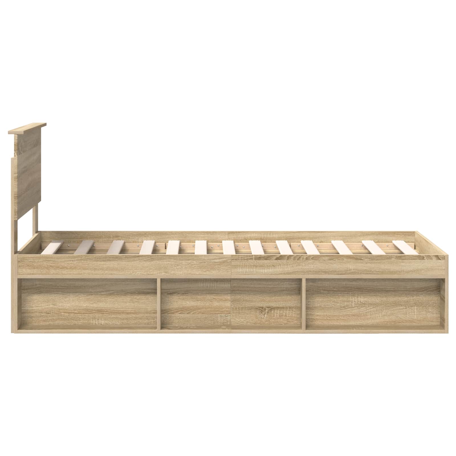 Struttura del letto Rovere Sonoma 75 x 190 cm Pino massello | homemem39