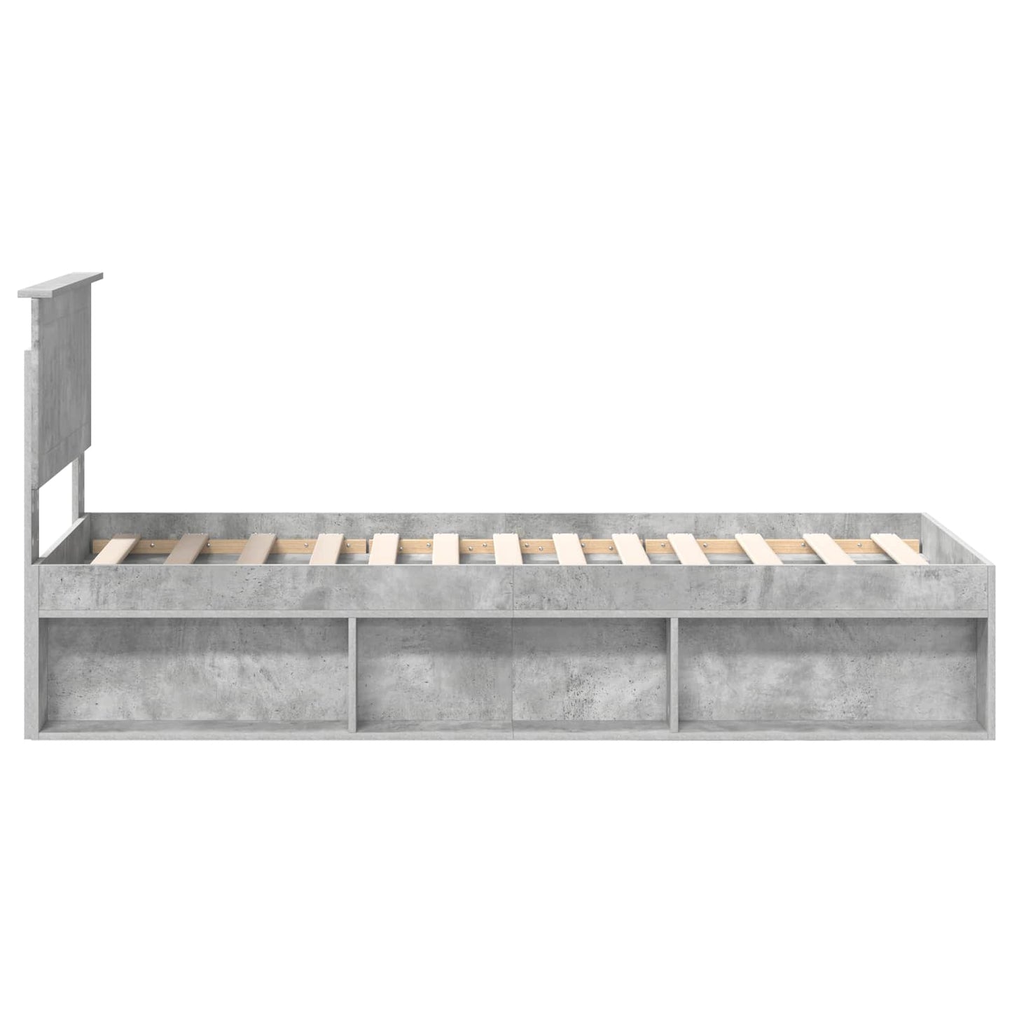 Struttura del letto Grigio Concretè 75 x 190 cm Pino massello | homemem39
