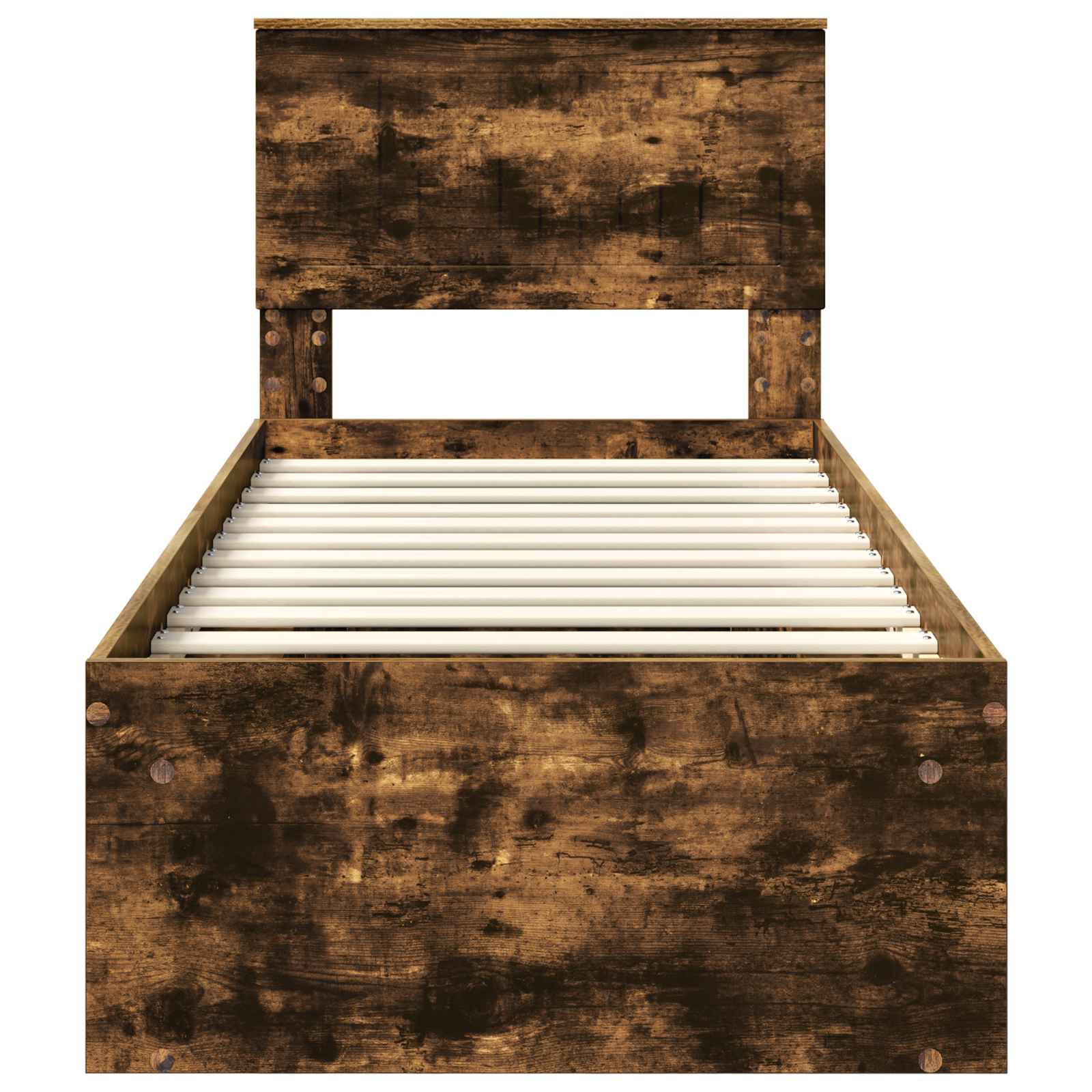 Struttura del letto Rovere fumé 75 x 190 cm Pino massello | homemem39