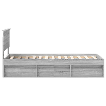 Struttura del letto Grigio Sonoma 75 x 190 cm Pino massello | homemem39