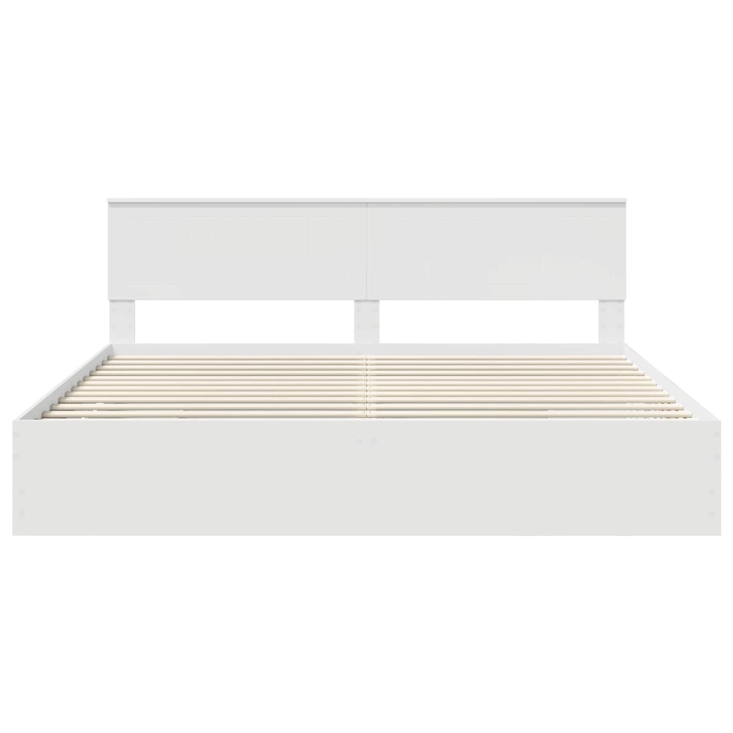 Struttura del letto Bianco 200 x 200 cm Legno Ingegnerizzato | homemem39
