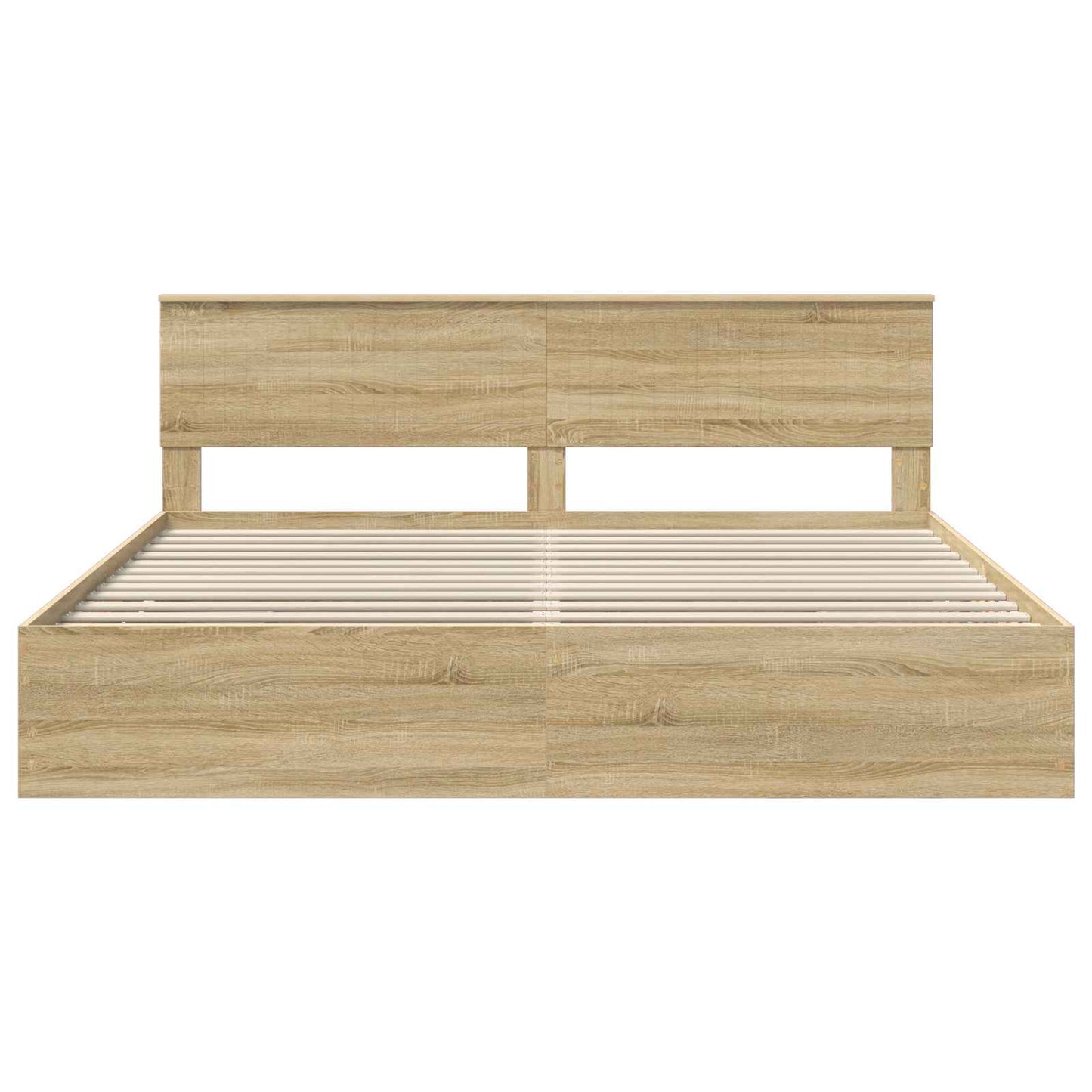 Struttura del letto con cassetto Rovere Sonoma 200 x 200 cm
