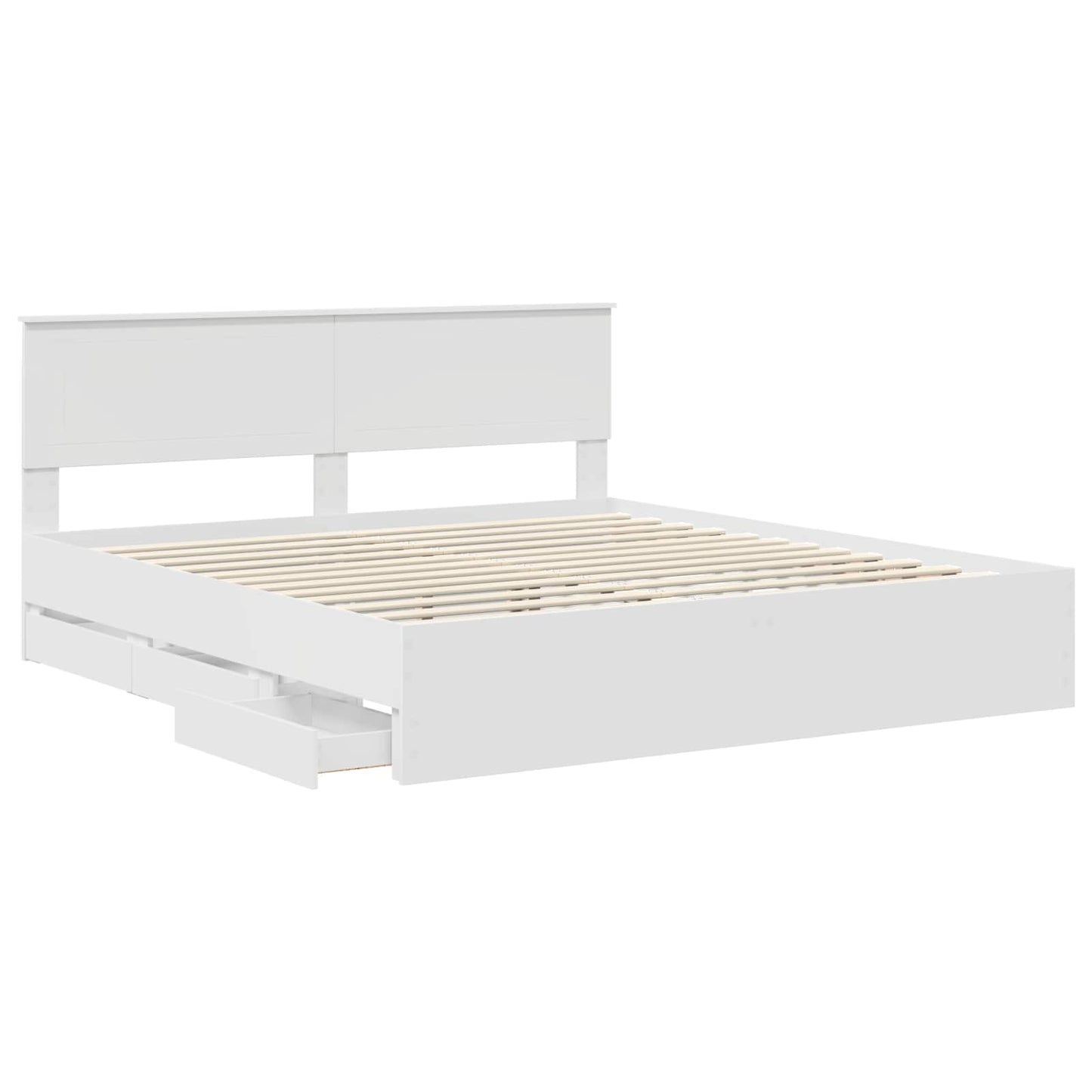 Struttura del letto Bianco 180 x 200 cm Legno Ingegnerizzato