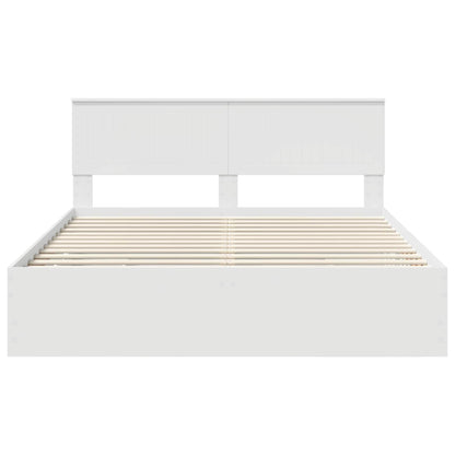 Struttura del letto Bianco 160 x 200 cm Legno Ingegnerizzato | homemem39