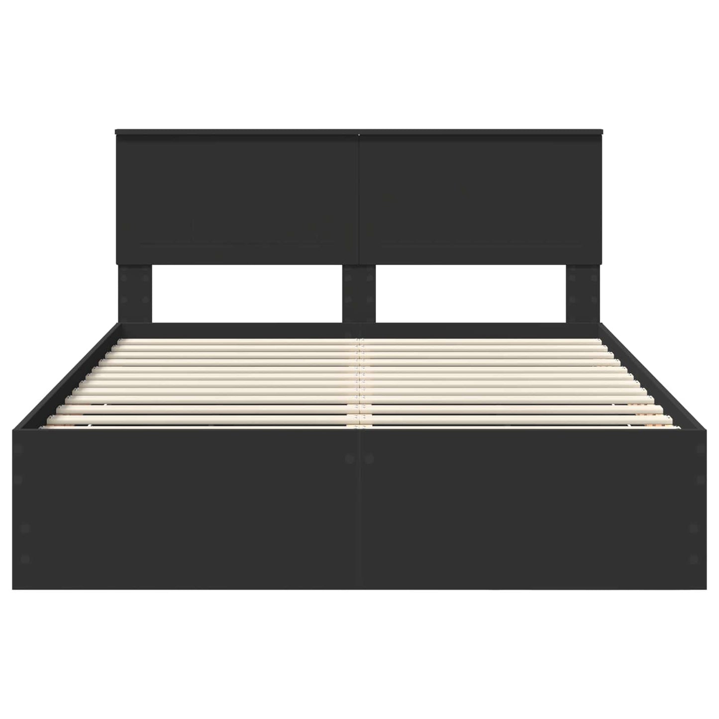 Struttura del letto Nero 140 x 200 cm Legno Ingegnerizzato
