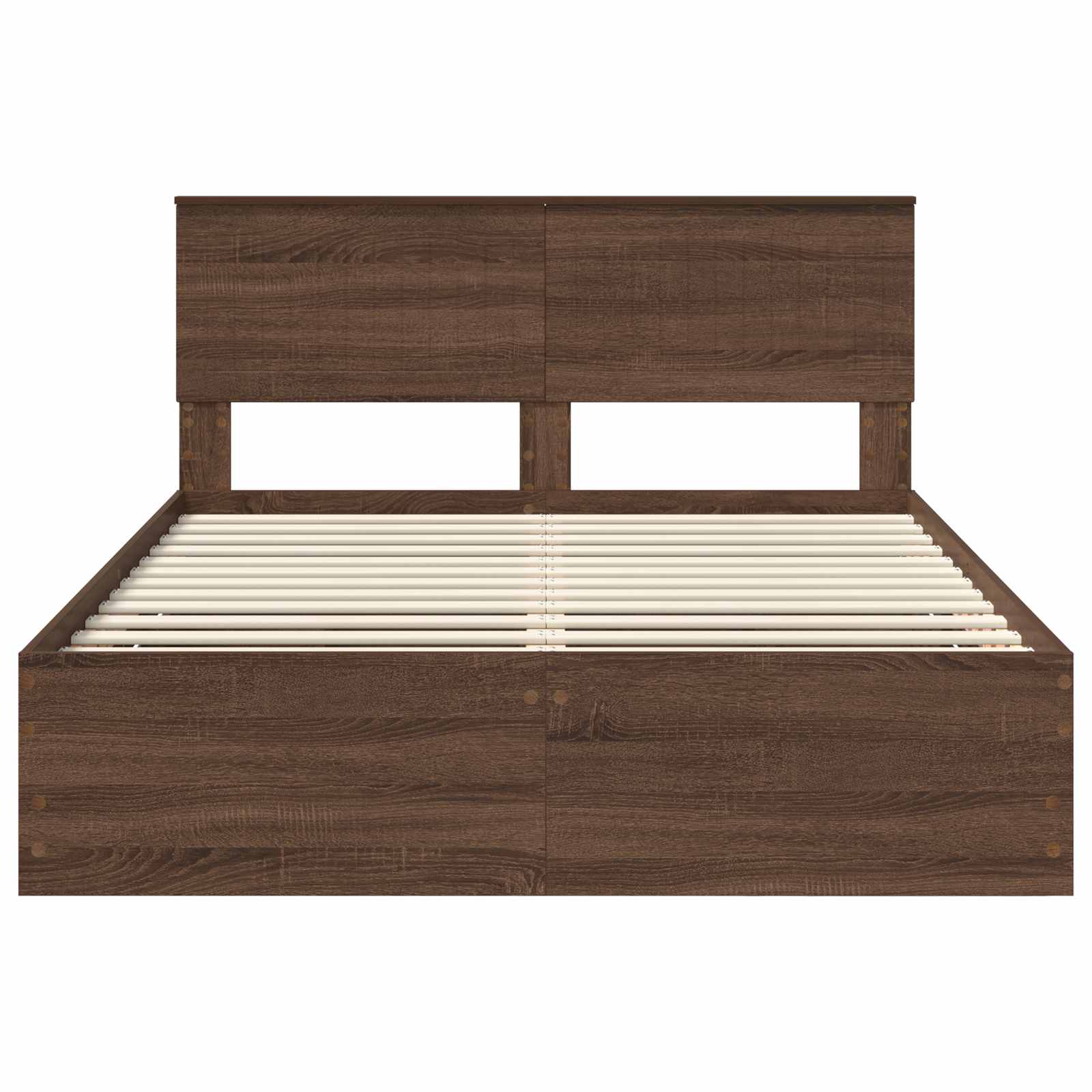 Struttura del letto con cassetto Rovere Marrone 135 x 190 cm | homemem39