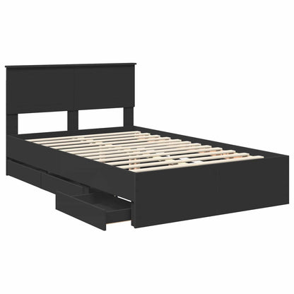 Struttura del letto Nero 120 x 190 cm Legno Ingegnerizzato | homemem39
