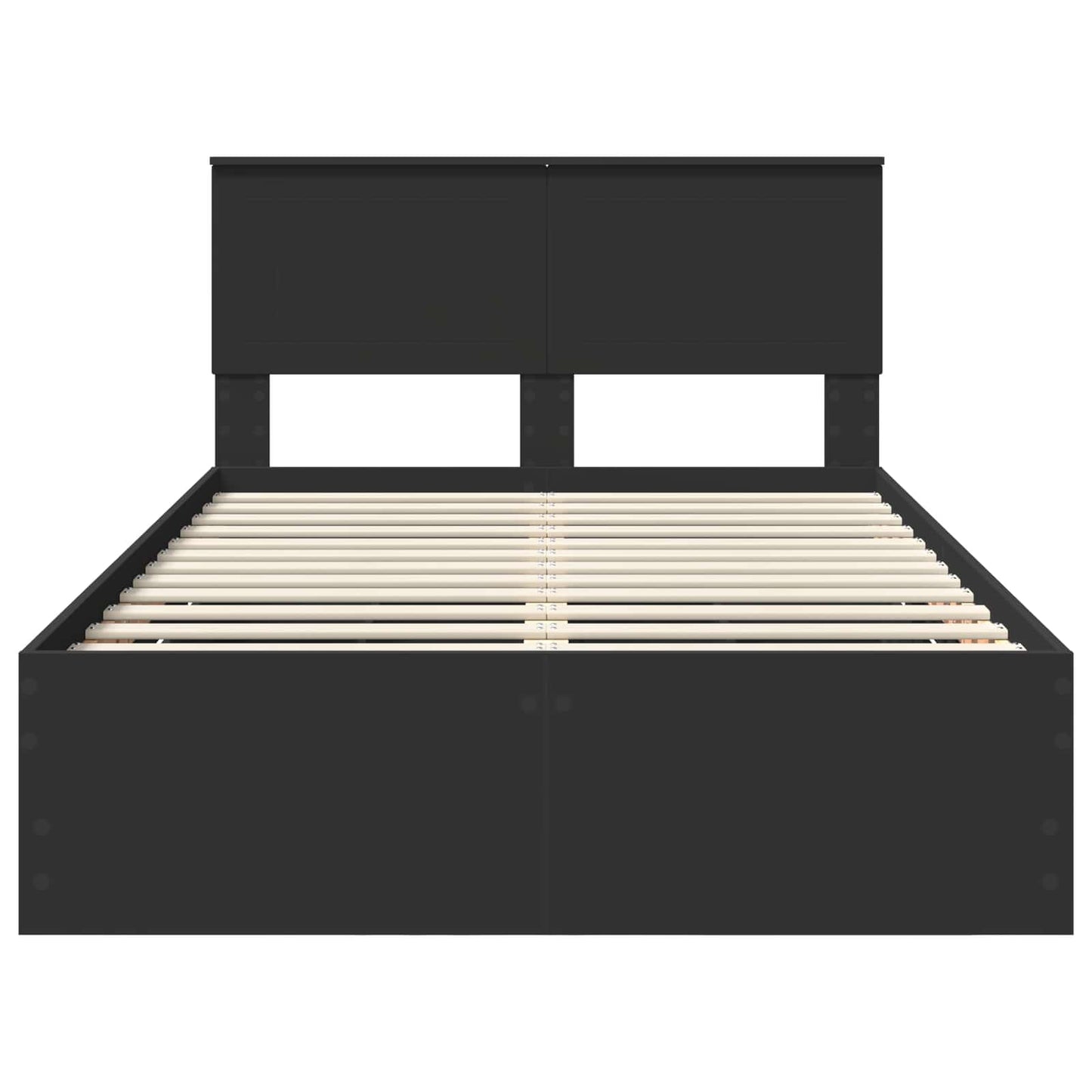Struttura del letto Nero 120 x 190 cm Legno Ingegnerizzato | homemem39