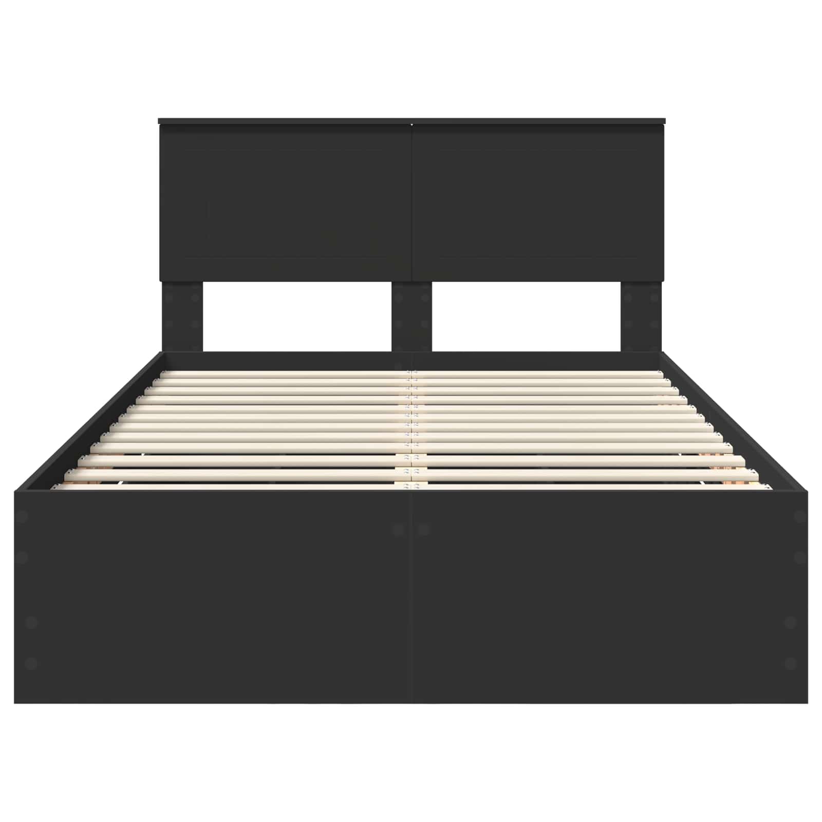 Struttura del letto Nero 120 x 190 cm Legno Ingegnerizzato | homemem39