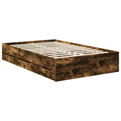 Struttura del letto con cassetto Rovere fumé 120 x 190 cm | homemem39