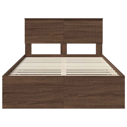 Struttura del letto con cassetto Rovere Marrone 120 x 190 cm | homemem39