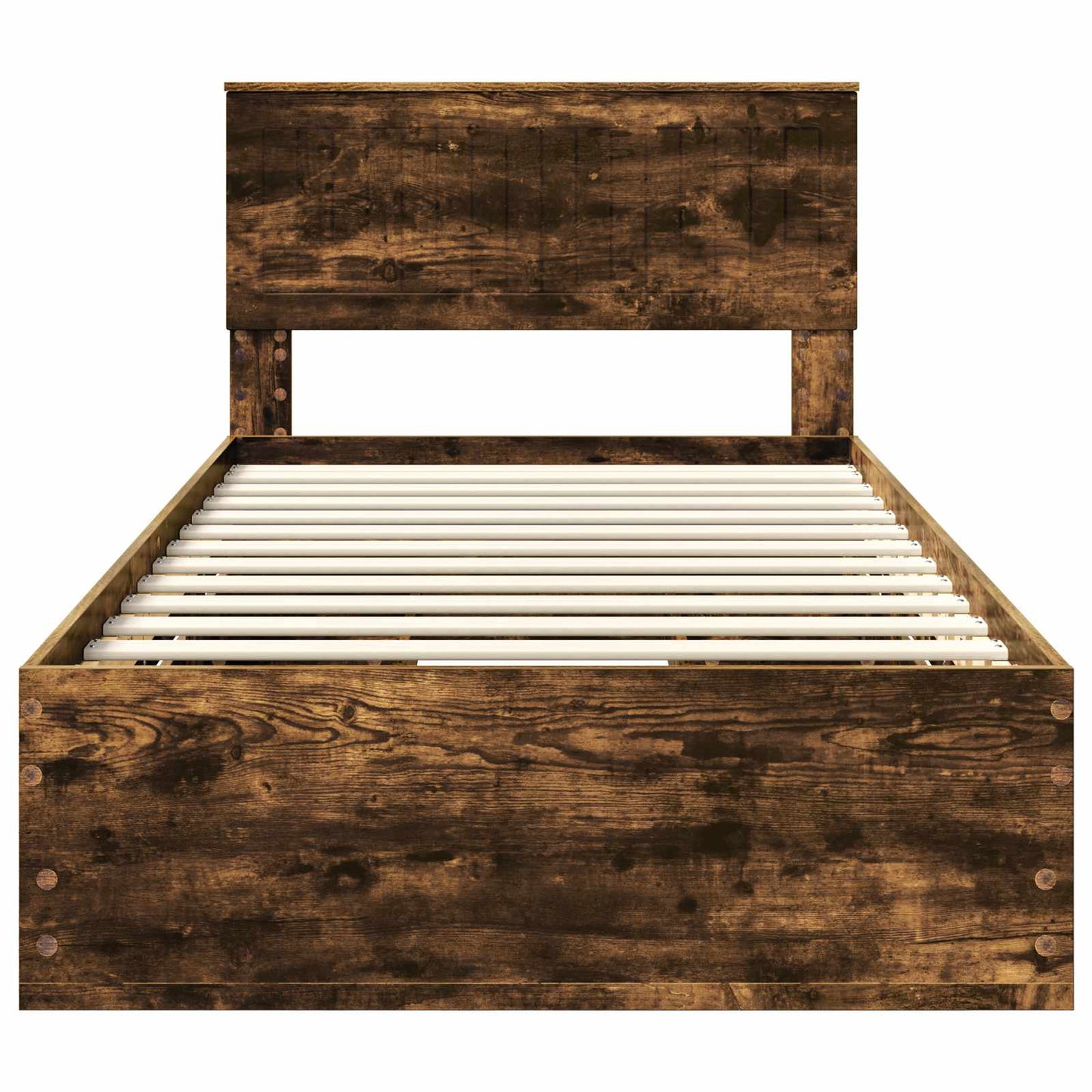 Struttura del letto con cassetto Rovere fumé 100 x 200 cm