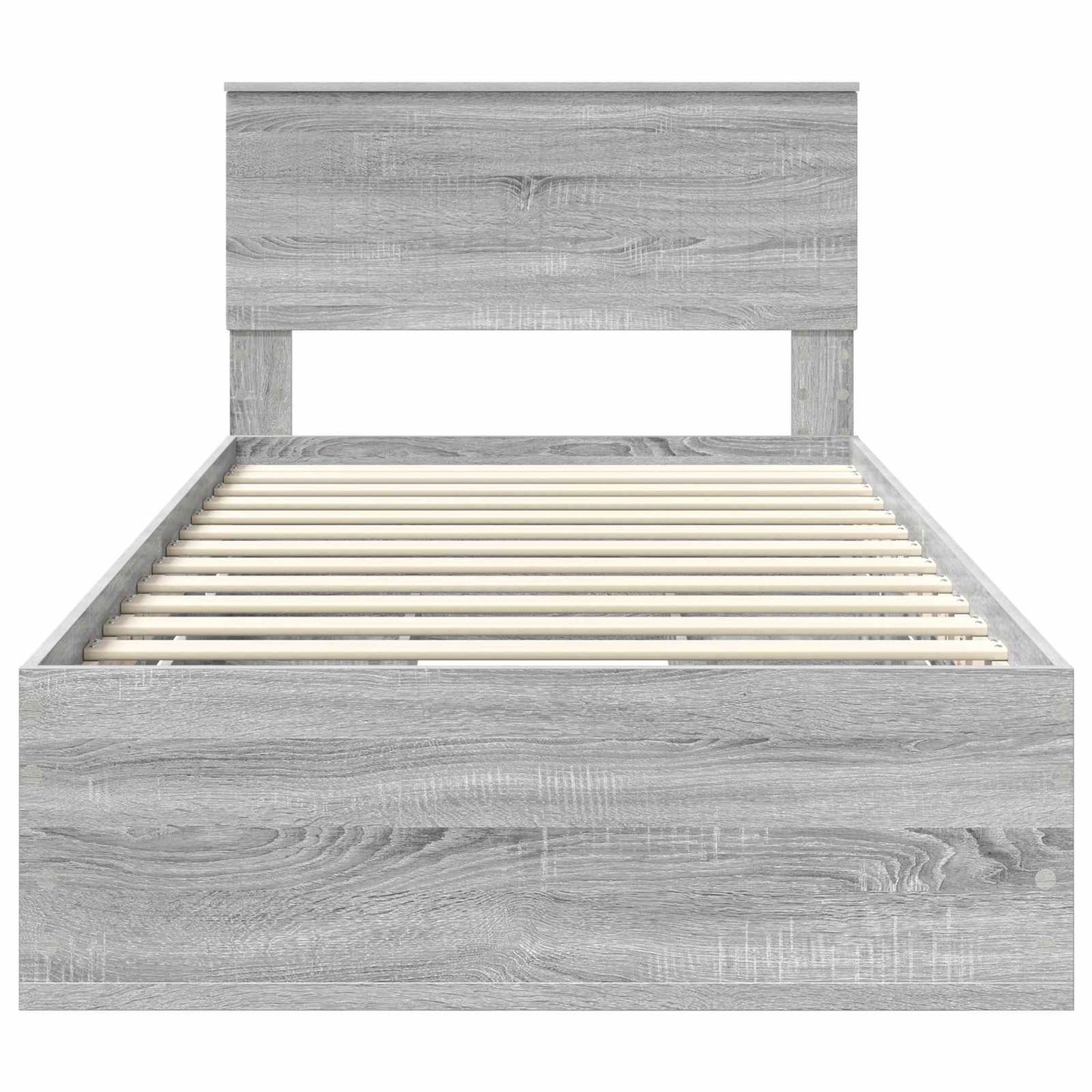 Struttura del letto con cassetto Grigio Sonoma 100 x 200 cm | homemem39