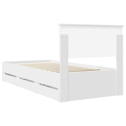 Struttura del letto Bianco 90 x 200 cm Legno Ingegnerizzato | homemem39
