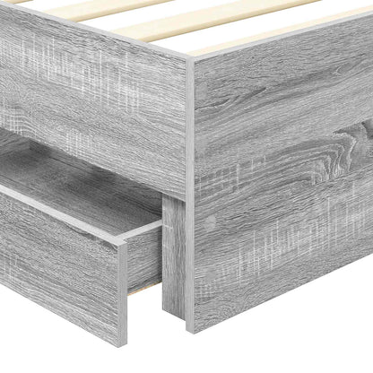 Struttura del letto Grigio Sonoma Legno Ingegnerizzato