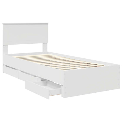 Struttura del letto Bianco 90 x 190 cm Legno Ingegnerizzato