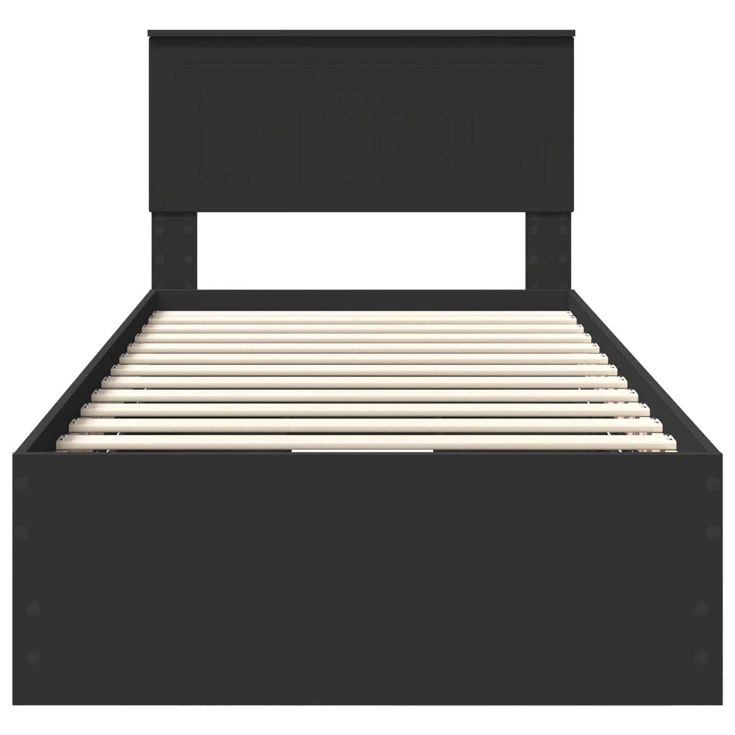 Struttura del letto Nero 90 x 200 cm Legno Ingegnerizzato