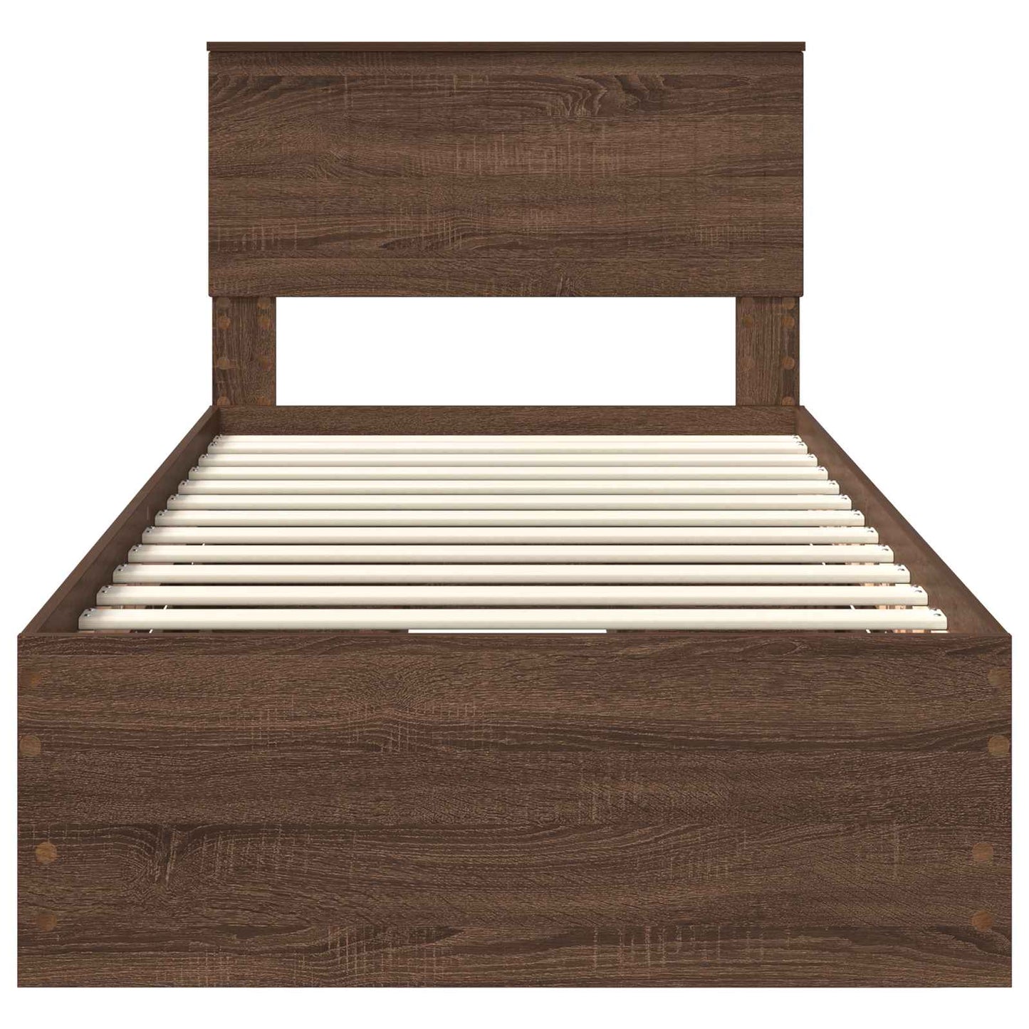 Struttura del letto con cassetto Rovere Marrone 90 x 200 cm