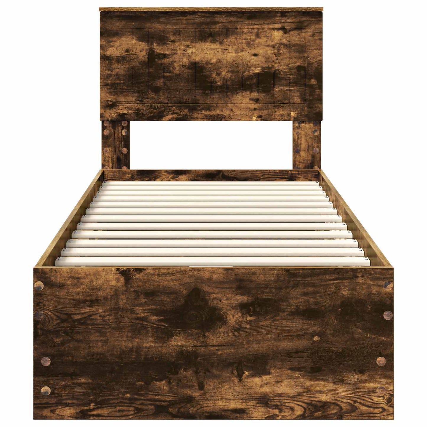 Struttura del letto con cassetto Rovere fumé 75 x 190 cm | homemem39