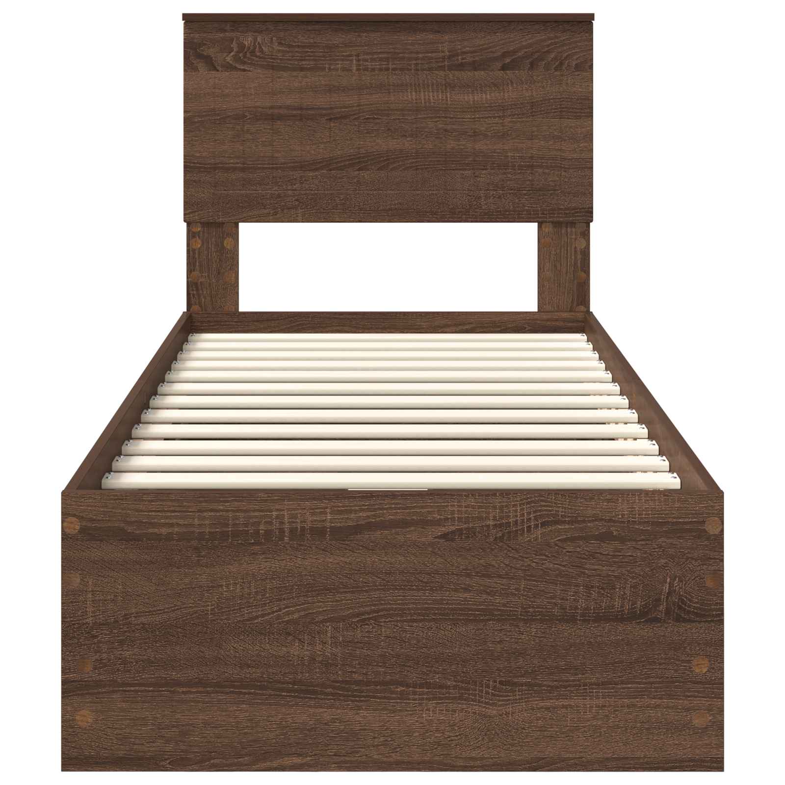 Struttura del letto con cassetto Rovere Marrone 75 x 190 cm | homemem39