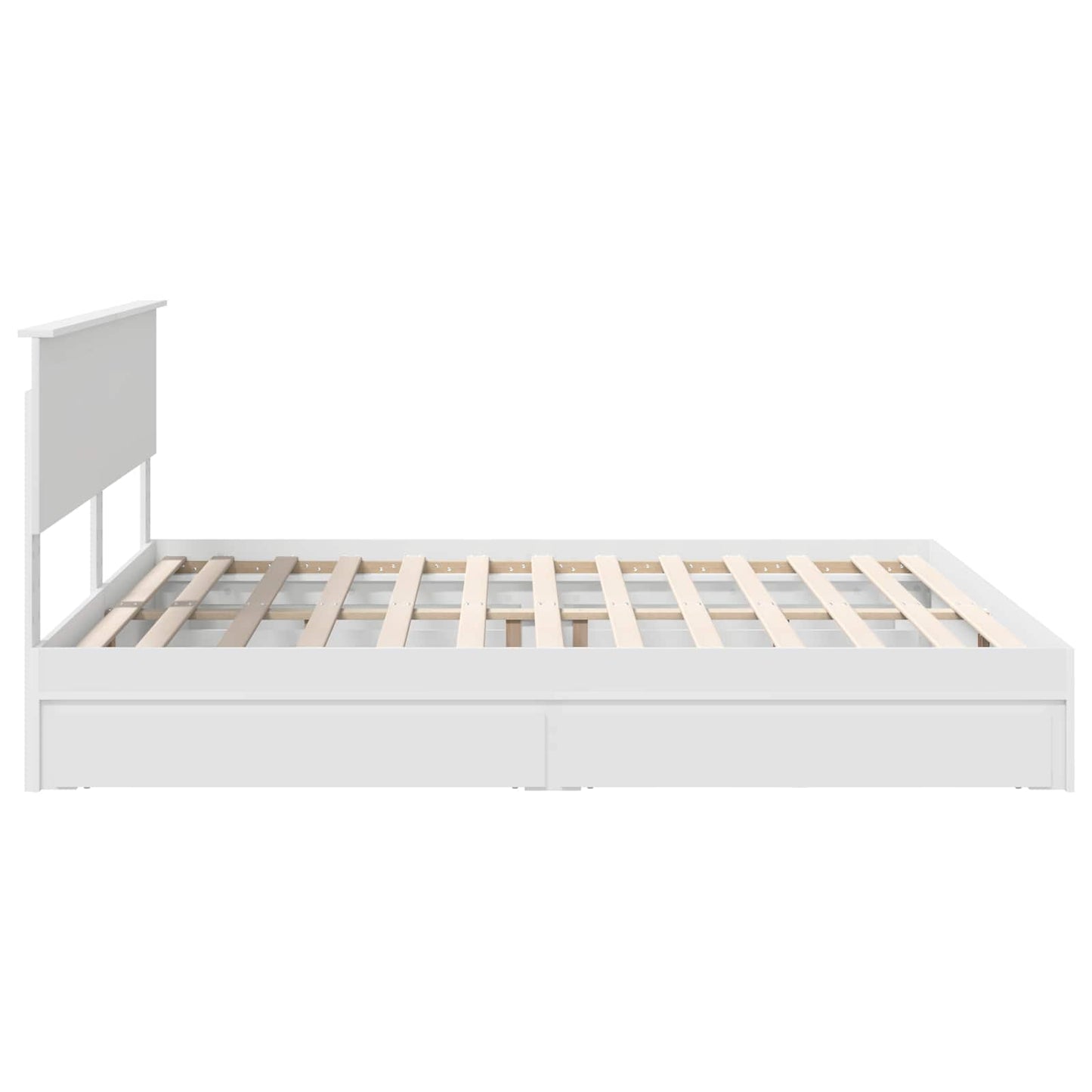 Letto con Contenitore Bianco 180 x 200 cm Legno multistrato | homemem39