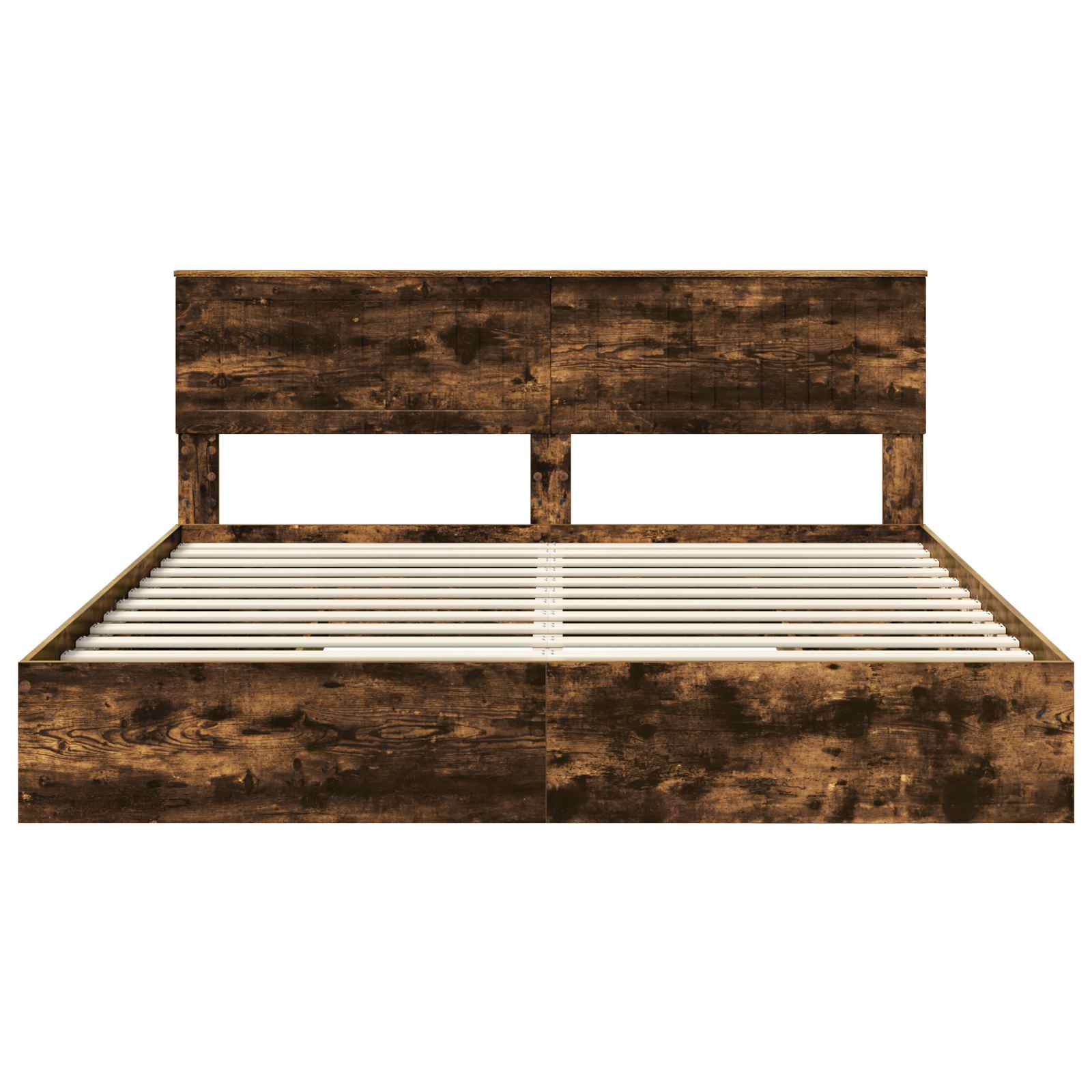 Letto con Contenitore con testiera Rovere fumé 180 x 200 cm | homemem39