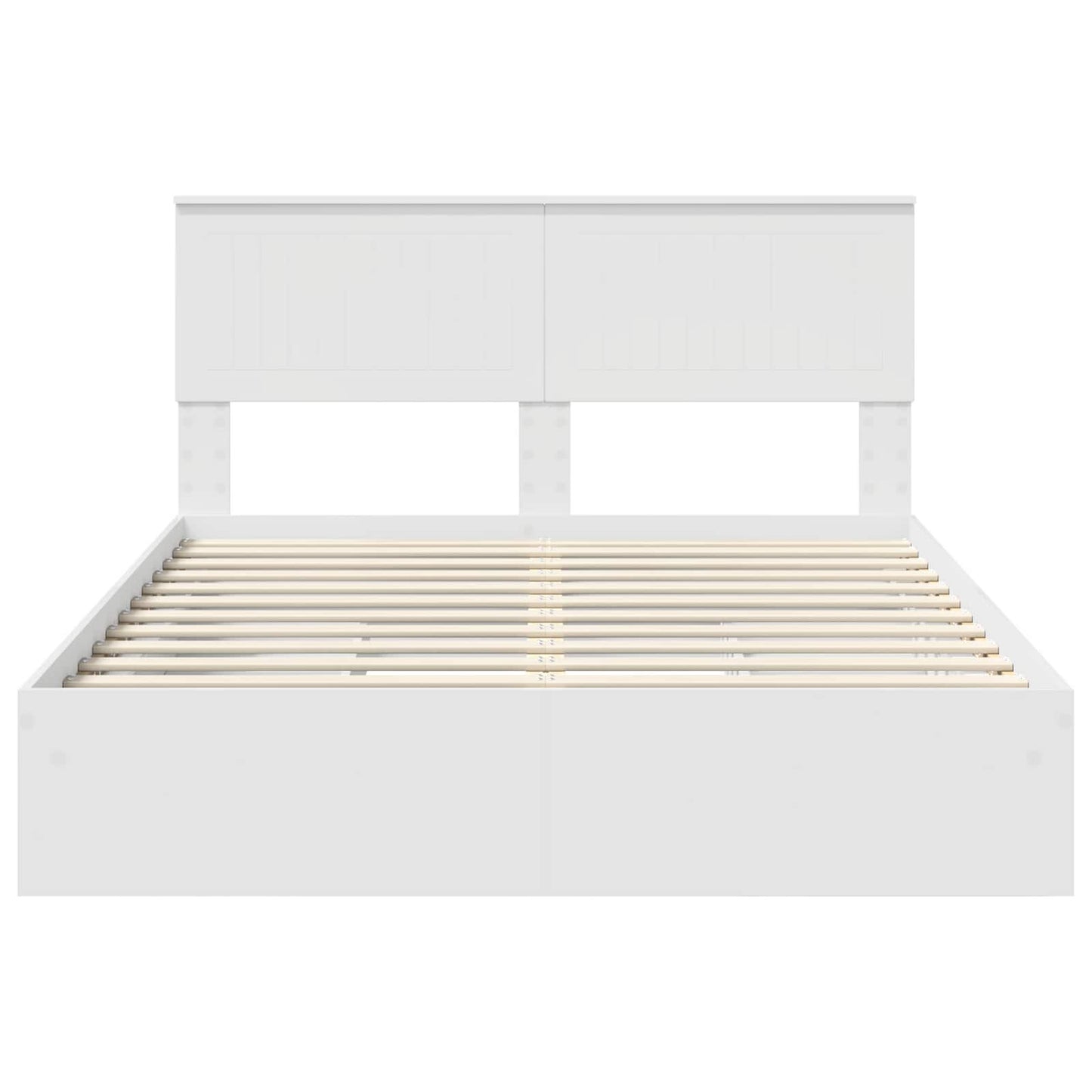 Letto con Contenitore Bianco 140 x 200 cm Legno multistrato | homemem39