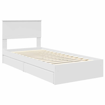 Letto con Contenitore Bianco 90 x 200 cm Legno multistrato | homemem39