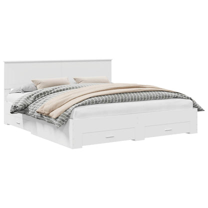 Struttura del letto Bianco 180 x 200 cm Legno ingegnerizzato | homemem39