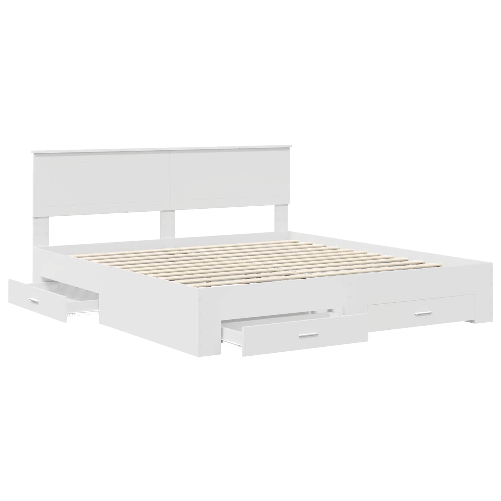 Struttura del letto Bianco 180 x 200 cm Legno ingegnerizzato | homemem39