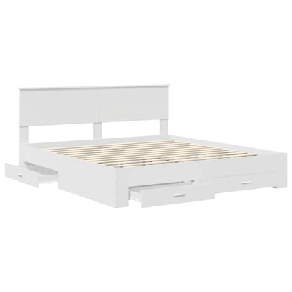 Struttura del letto Bianco 180 x 200 cm Legno ingegnerizzato | homemem39