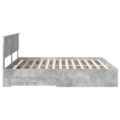 Struttura del letto con cassetto Grigio Cemento 180 x 200 cm | homemem39
