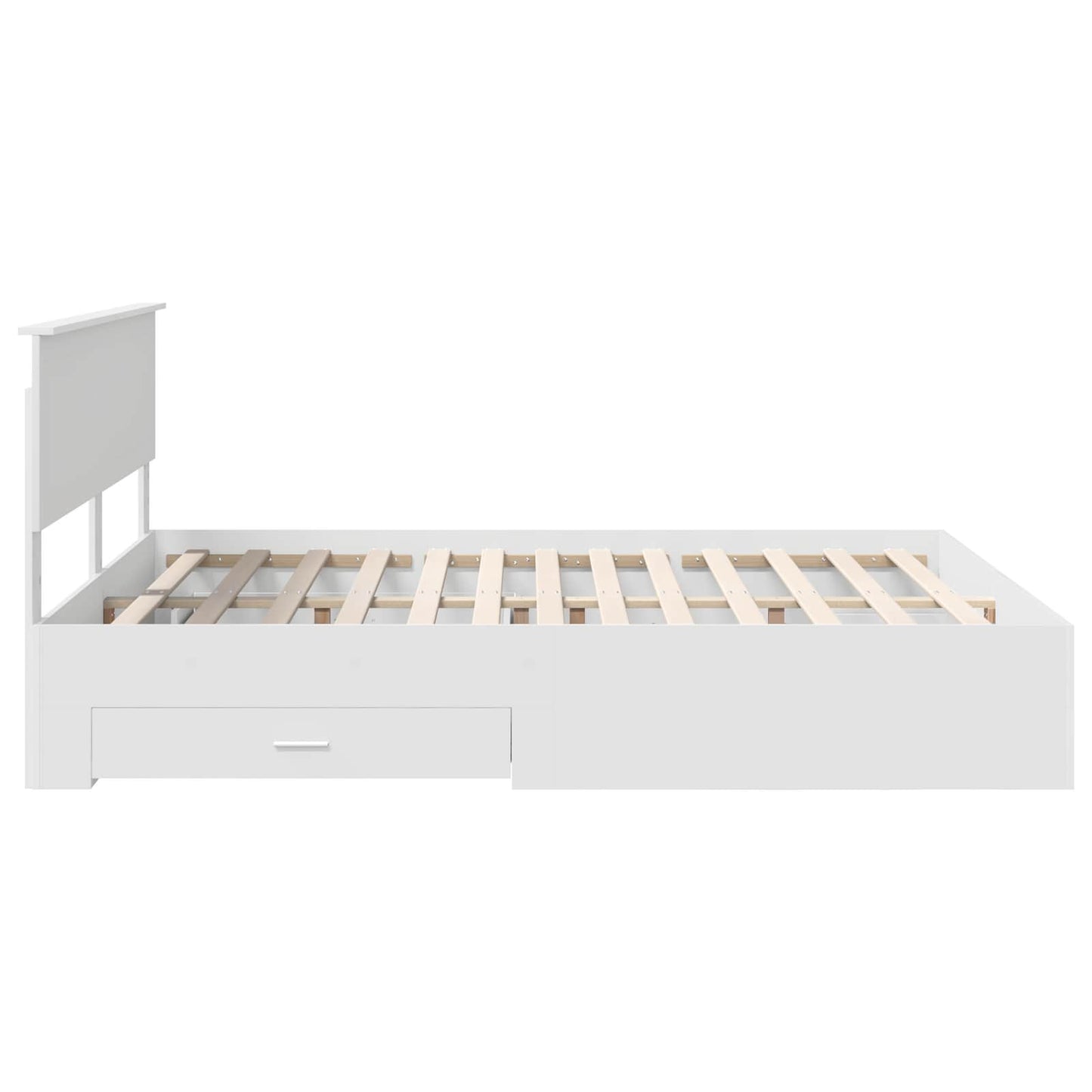Struttura del letto Bianco 160 x 200 cm Legno ingegnerizzato | homemem39