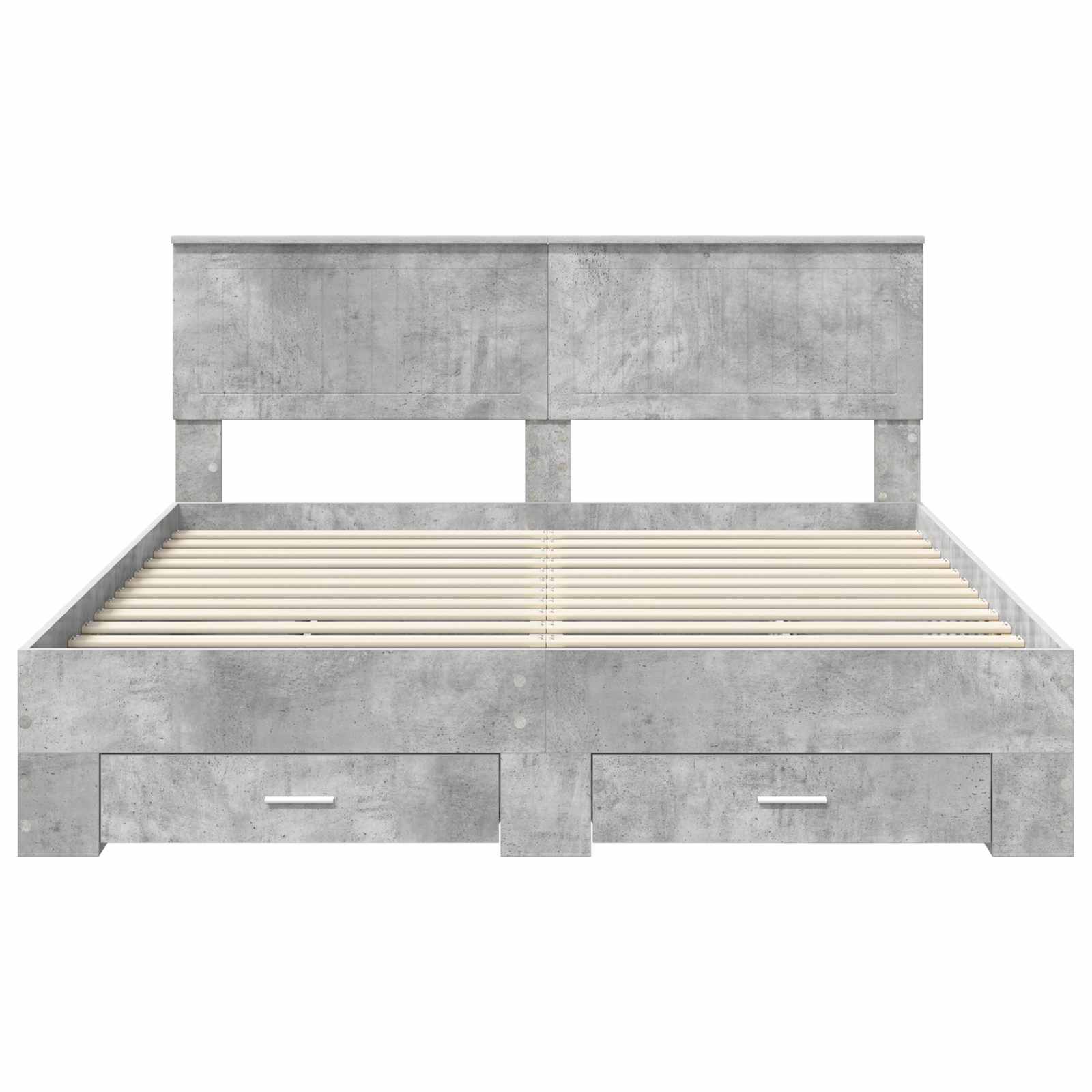 Struttura del letto con cassetto Grigio Cemento 160 x 200 cm | homemem39