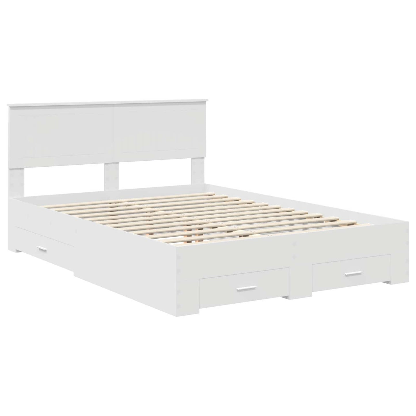 Struttura del letto Bianco 140 x 200 cm Legno ingegnerizzato | homemem39